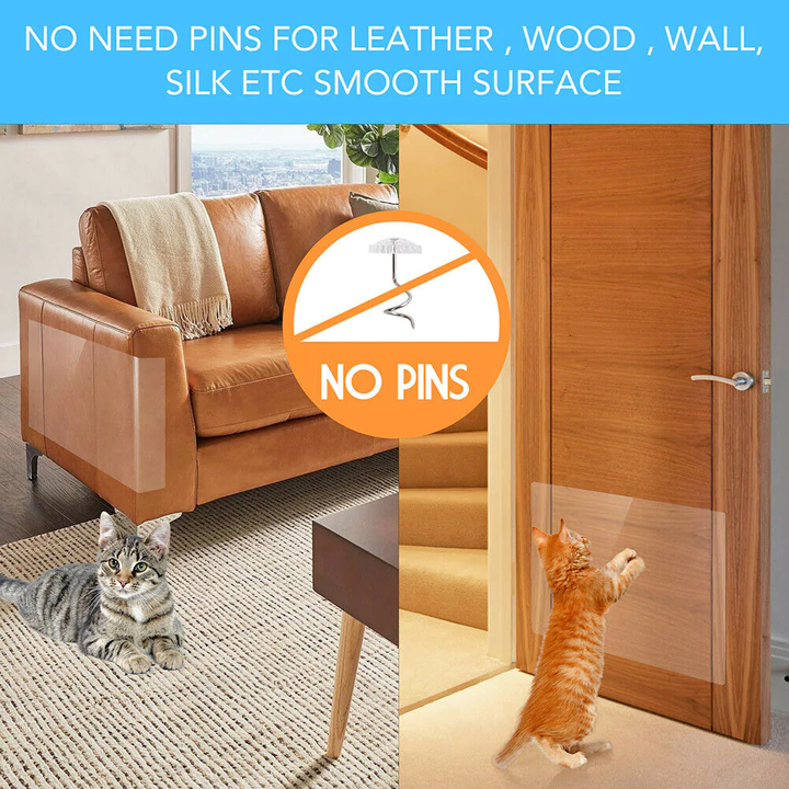 8PC Cat Scratch Furniture Protector Pads for Couch and Upholstery