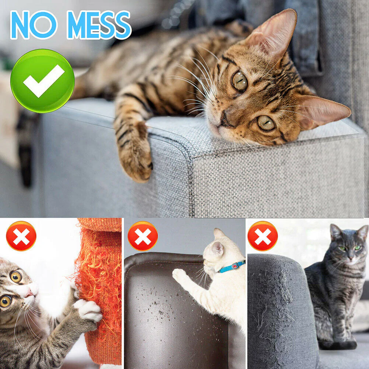 8PC Cat Scratch Furniture Protector Pads for Couch and Upholstery
