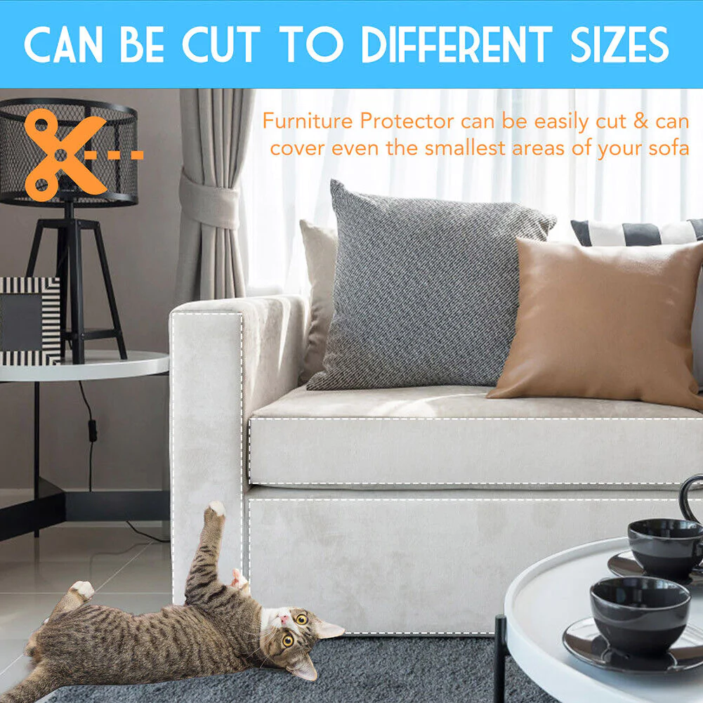 8PC Cat Scratch Furniture Protector Pads for Couch and Upholstery