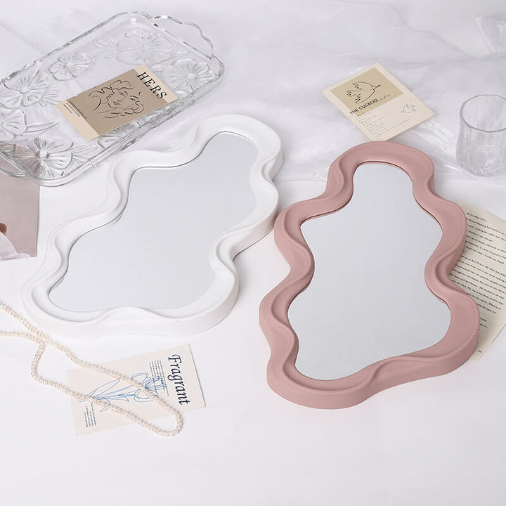 Irregular Wave Decorative Wall Mirror for Modern Home Decor-Orizon Depot