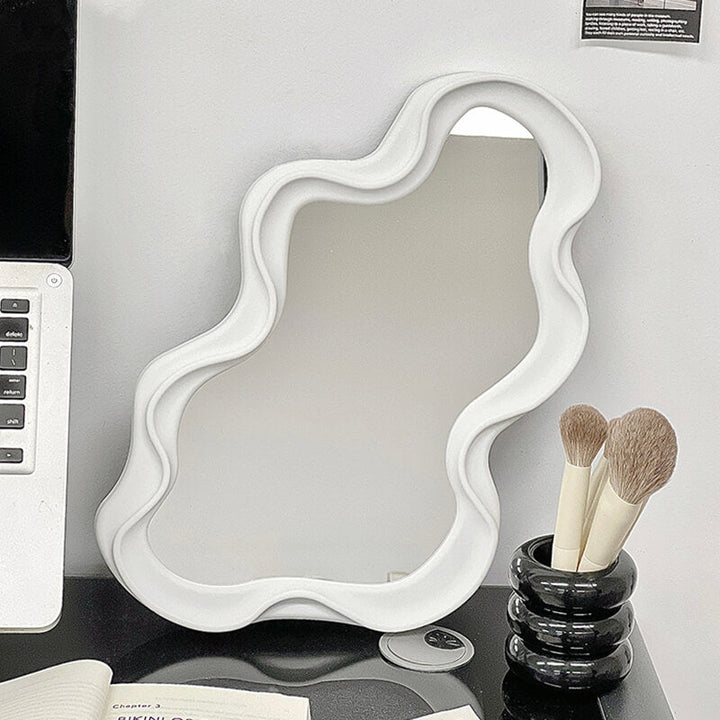 Irregular Wave Decorative Wall Mirror for Modern Home Decor-Orizon Depot