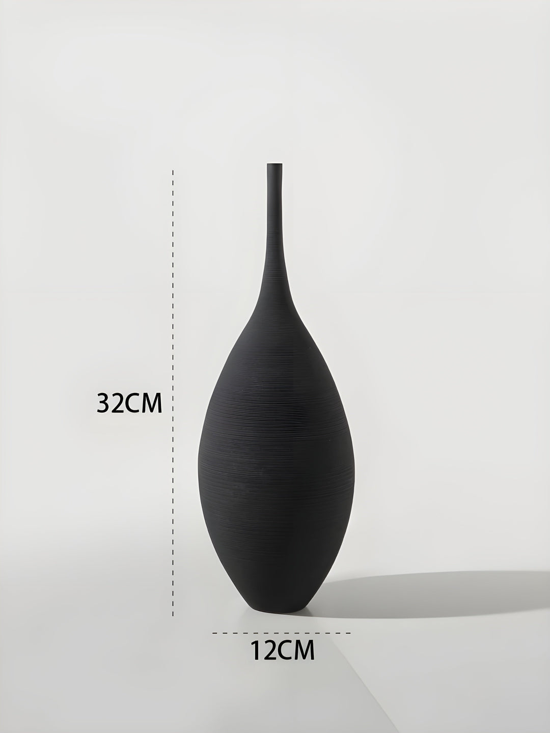 Minimalistic Handcrafted Ceramic Zen Vase for Home Decor-Orizon Depot