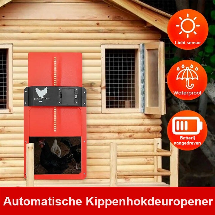 Automatic Chicken Door for Poultry - Easy and Convenient Access-Orizon Depot