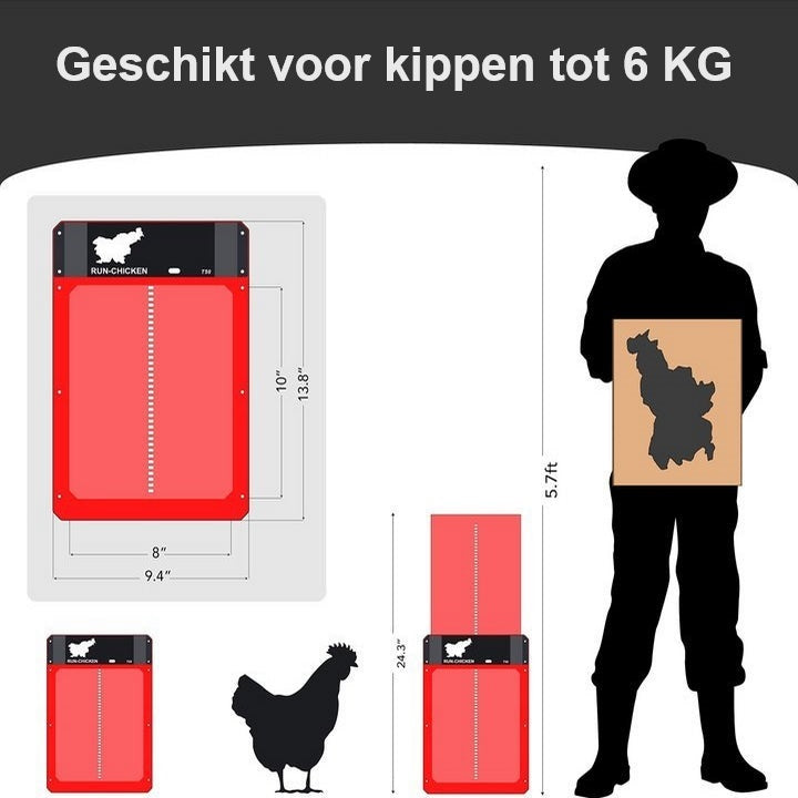 Automatic Chicken Door for Poultry - Easy and Convenient Access-Orizon Depot