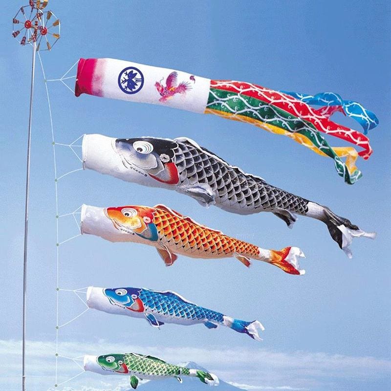 Koinobori Flag Hanan - Decorative Fish Flag in 3 Sizes-Orizon Depot