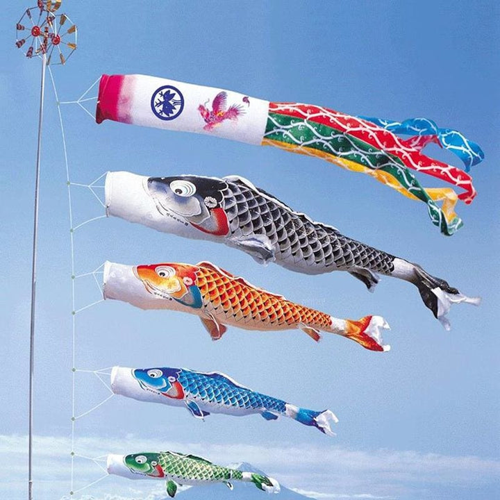 Koinobori Flag Hanan - Decorative Fish Flag in 3 Sizes-Orizon Depot