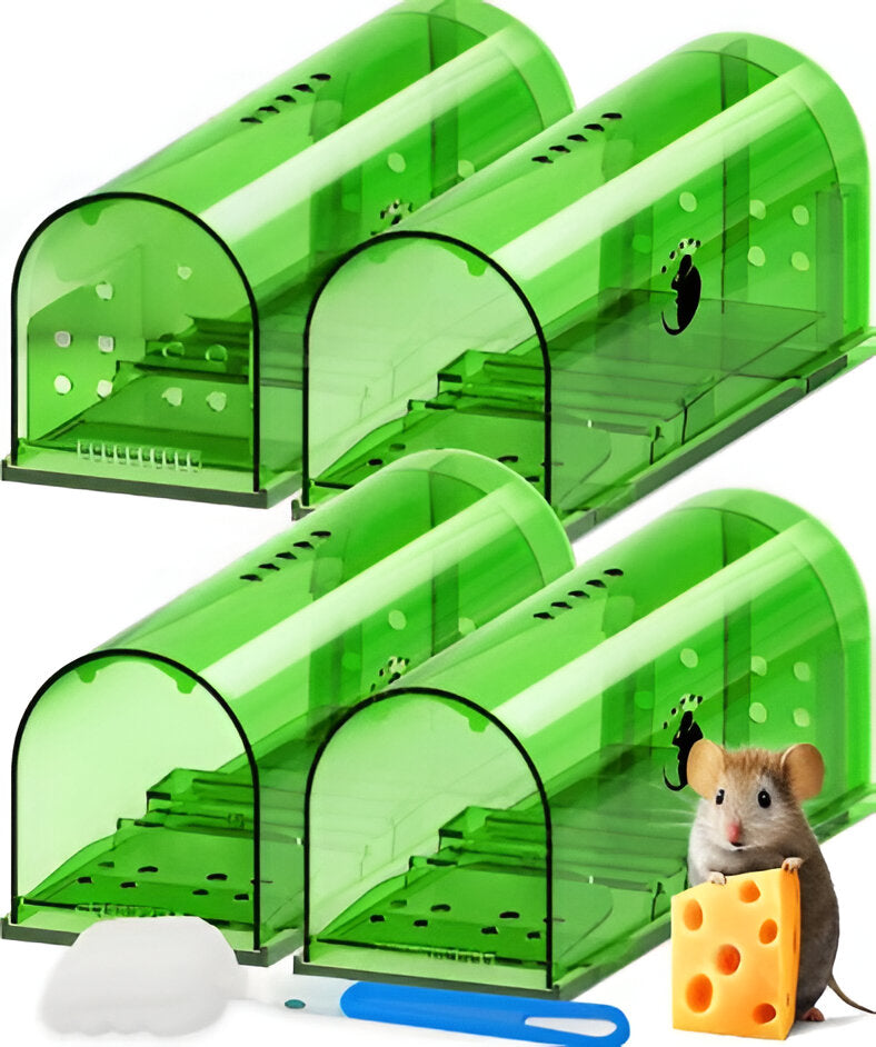 4-Pack Rodent Traps for Effective Pest Control