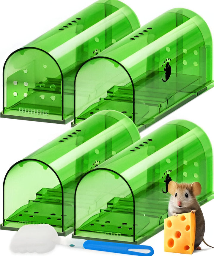 4-Pack Rodent Traps for Effective Pest Control