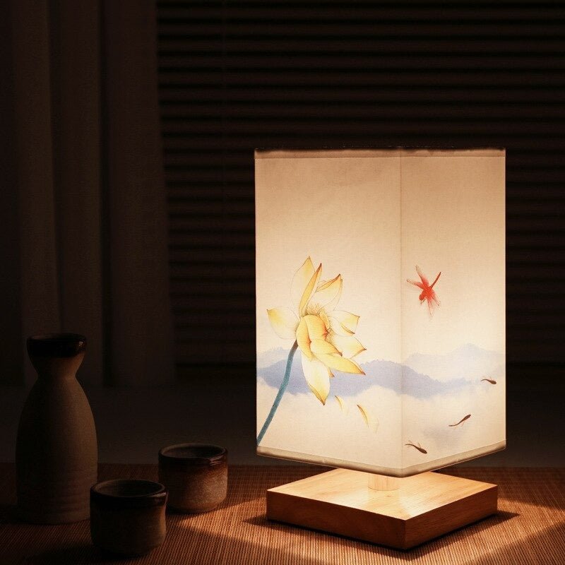 Paper Table Lamp | Japanese Scandinavian Design | Warm Light-Orizon Depot