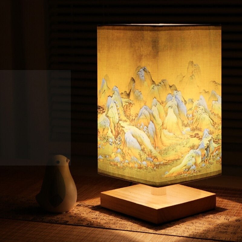 Paper Table Lamp | Japanese Scandinavian Design | Warm Light-Orizon Depot