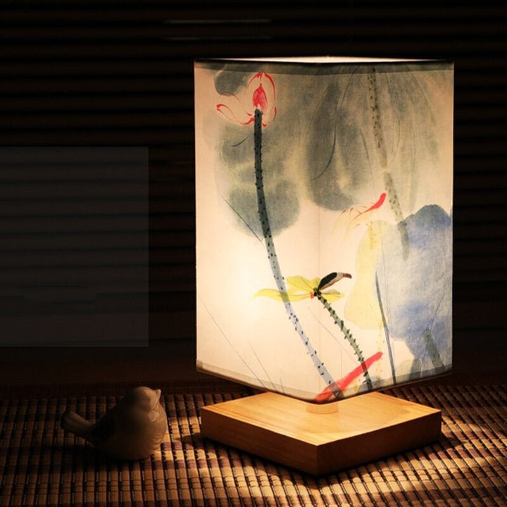 Paper Table Lamp | Japanese Scandinavian Design | Warm Light-Orizon Depot