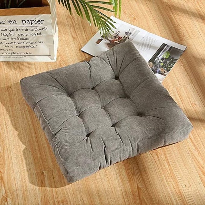 Large Thick Super Soft Corduroy Floor Cushion-Orizon Depot