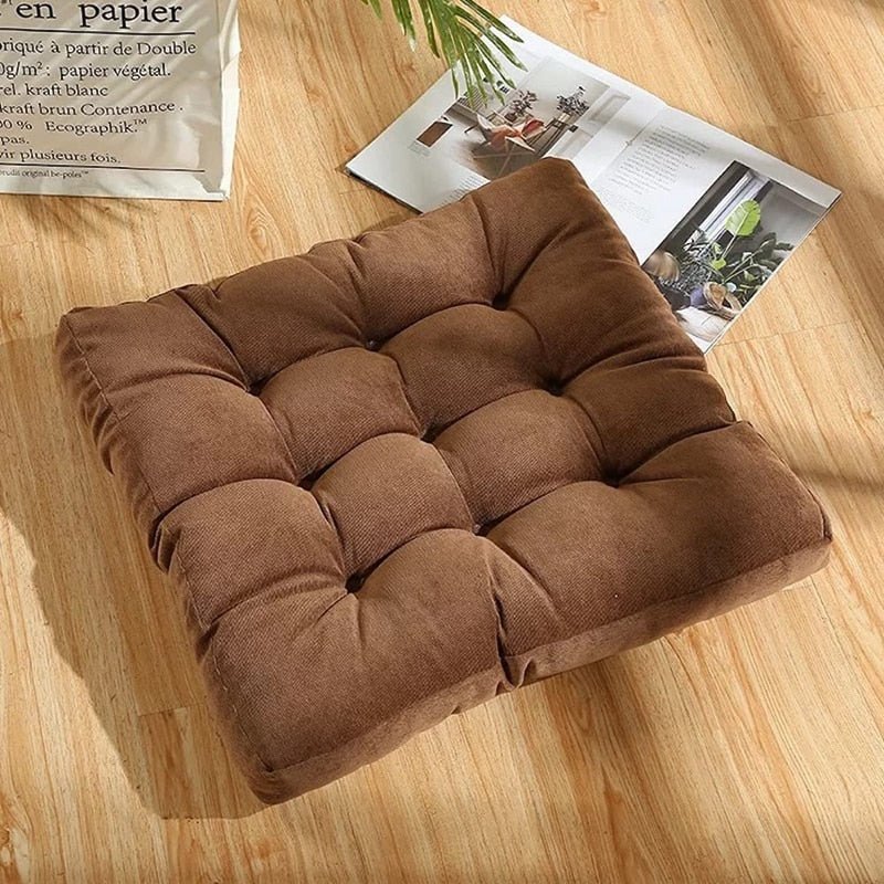 Large Thick Super Soft Corduroy Floor Cushion-Orizon Depot