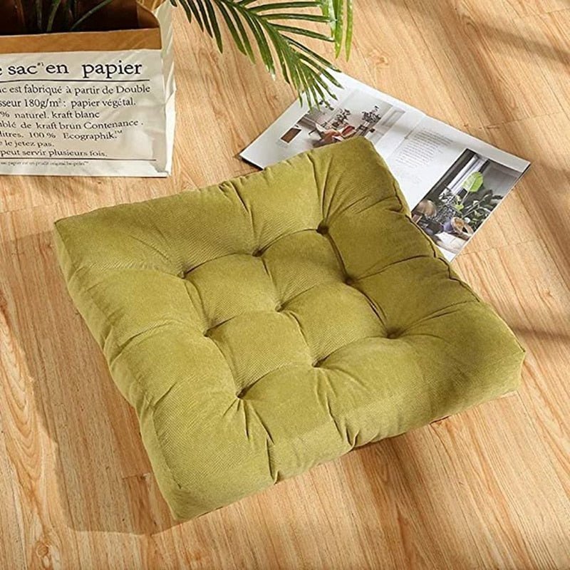 Large Thick Super Soft Corduroy Floor Cushion-Orizon Depot