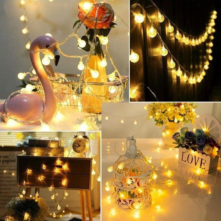 LED Ball String Lights for Home Decor and Outdoor Ambiance-Orizon Depot