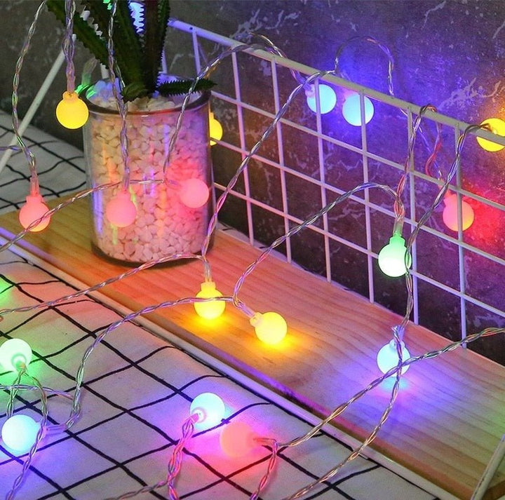 LED Ball String Lights for Home Decor and Outdoor Ambiance-Orizon Depot