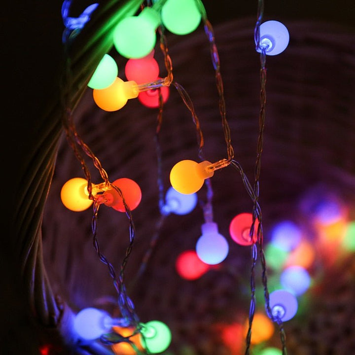 LED Ball String Lights for Home Decor and Outdoor Ambiance-Orizon Depot