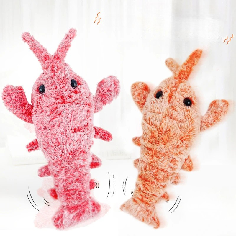 Interactive Electric Jumping Shrimp Toy for Pets