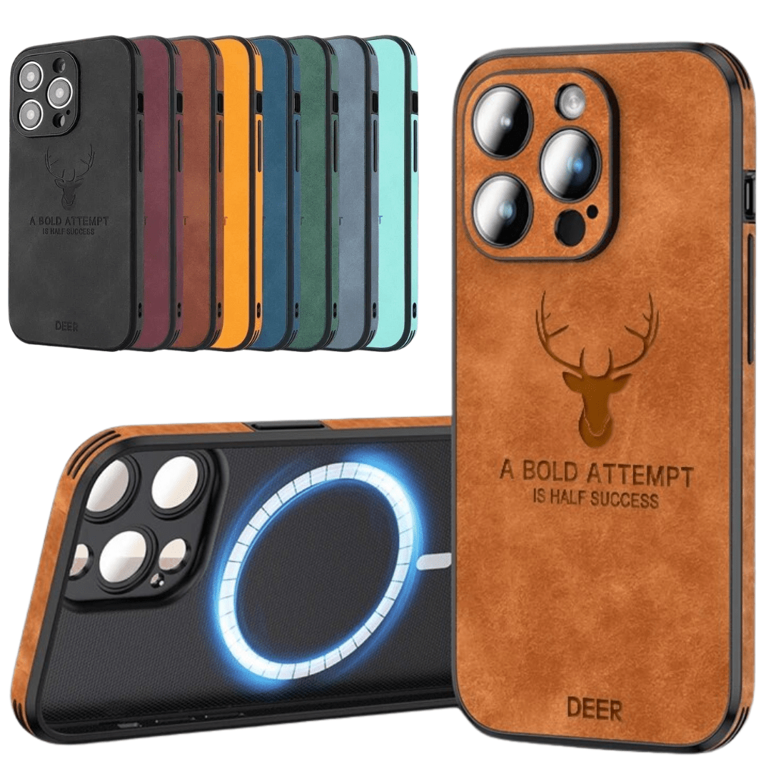 Luxury Leather iPhone Case with Shock Protection-Orizon Depot