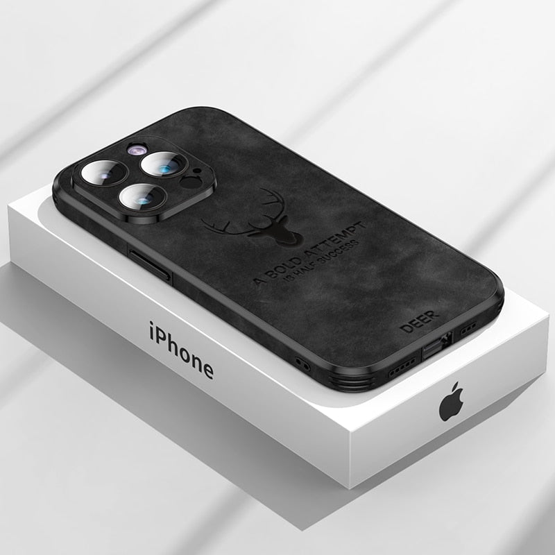 Luxury Leather iPhone Case with Shock Protection-Orizon Depot