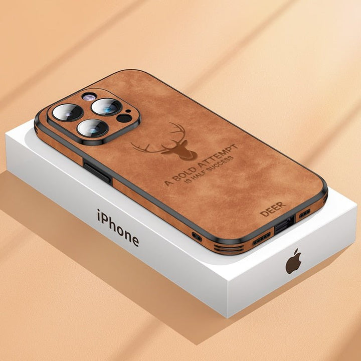 Luxury Leather iPhone Case with Shock Protection-Orizon Depot