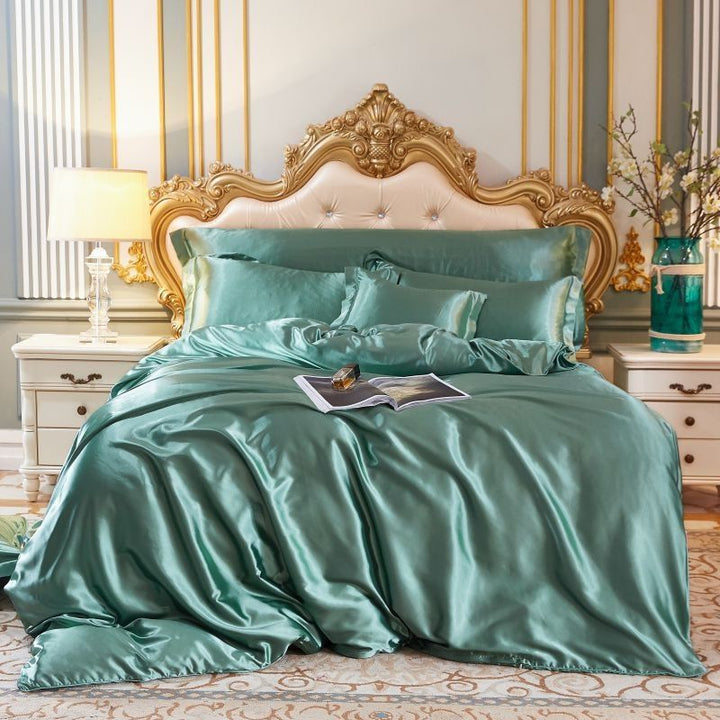 Luxury Silk Satin Bedding Set (4-Piece) for Ultimate Comfort-Orizon Depot