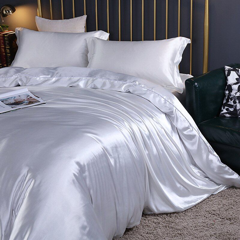 Luxury Silk Satin Bedding Set (4-Piece) for Ultimate Comfort-Orizon Depot