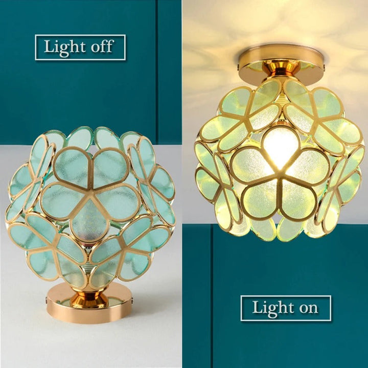 Elegant Petal Aisle Ceiling Lamp | Stylish Corridor & Bedroom Light