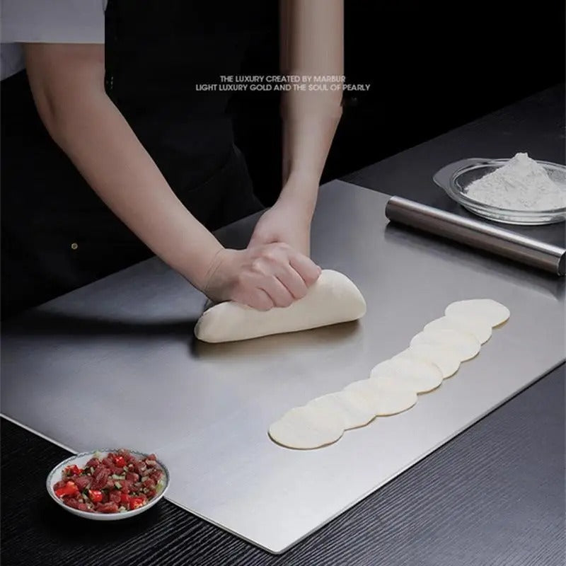 Premium Stainless Steel Cutting Board – Perfect for Pizza and Pastries!-Orizon Depot