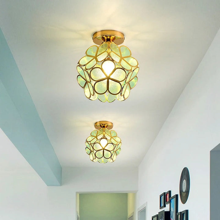 Elegant Petal Aisle Ceiling Lamp | Stylish Corridor & Bedroom Light