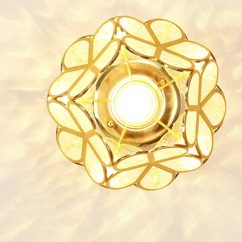 Elegant Petal Aisle Ceiling Lamp | Stylish Corridor & Bedroom Light