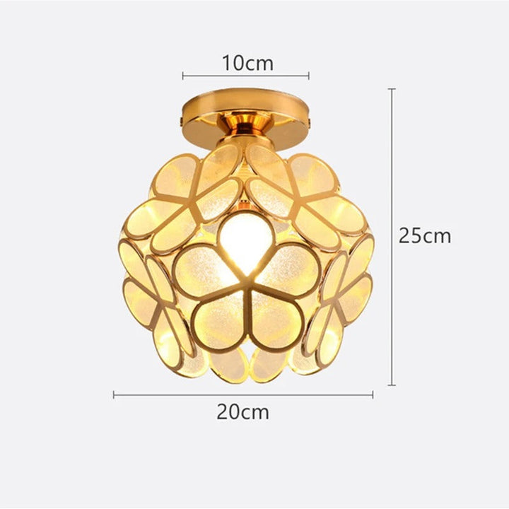 Elegant Petal Aisle Ceiling Lamp | Stylish Corridor & Bedroom Light
