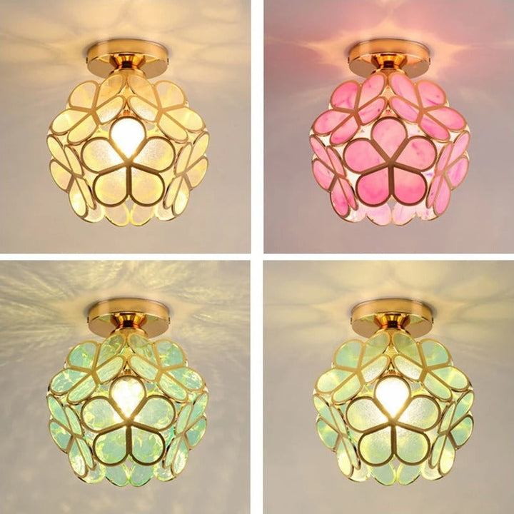 Elegant Petal Aisle Ceiling Lamp | Stylish Corridor & Bedroom Light