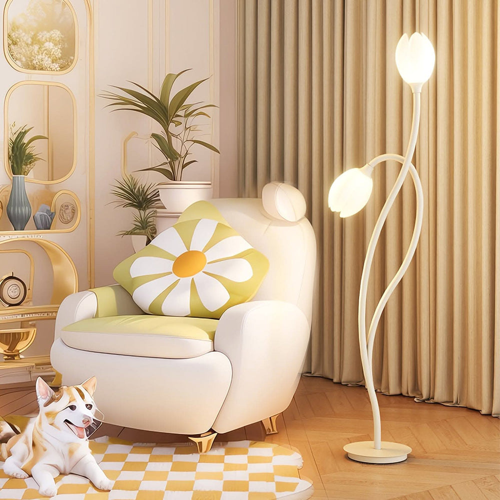 Modern Flower Floor Lamp with G9 Socket - Stylish Home Lighting-Orizon Depot