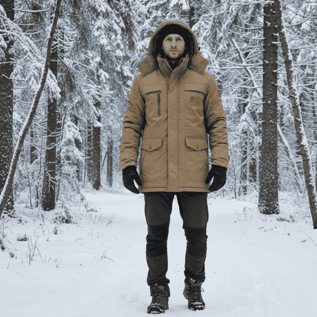 Men's FrostGuard Padded Winter Parka for Extreme Cold - Outdoor Decor