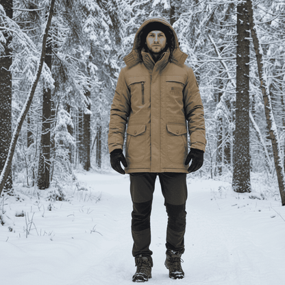 Men's FrostGuard Padded Winter Parka for Extreme Cold - Outdoor Decor