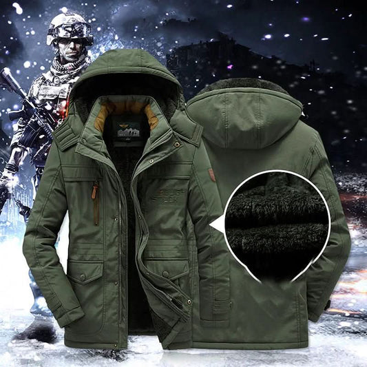 Men's FrostGuard Padded Winter Parka for Extreme Cold - Outdoor Decor