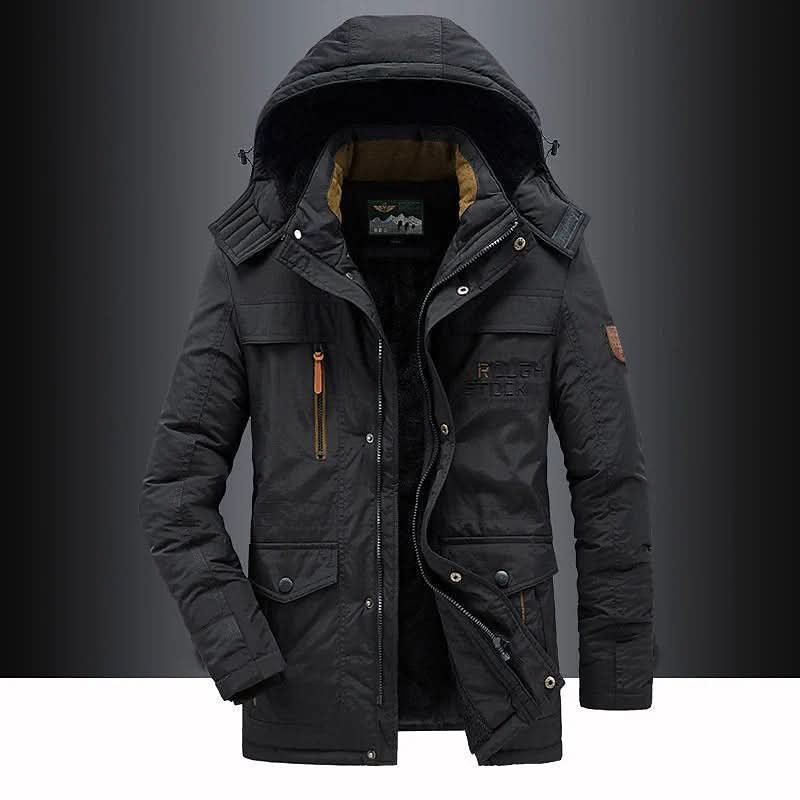 Men's FrostGuard Padded Winter Parka for Extreme Cold - Outdoor Decor