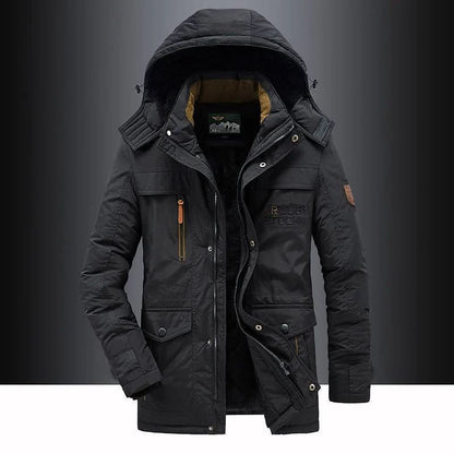Men's FrostGuard Padded Winter Parka for Extreme Cold - Outdoor Decor