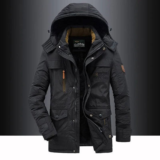 Men's FrostGuard Padded Winter Parka for Extreme Cold - Outdoor Decor