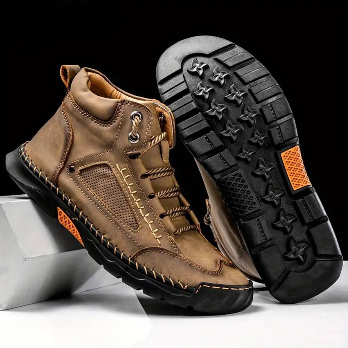 Men's Waterproof Hiking Boots with Arch Support for Home Decor