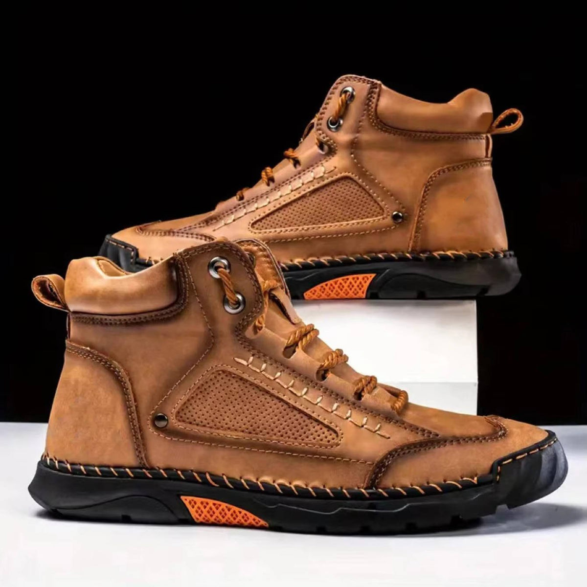 Men's Waterproof Hiking Boots with Arch Support for Home Decor