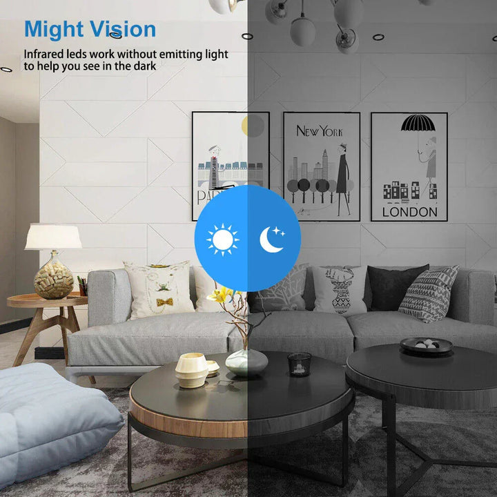 Mini WiFi Camera with Night Vision and Motion Alerts