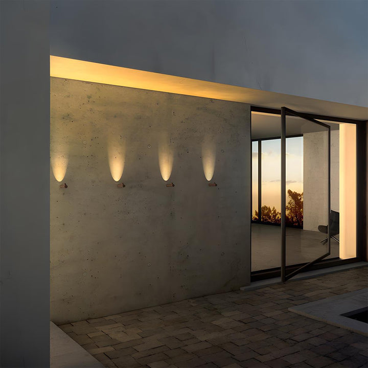 Modern Waterproof Bamboo Shape Outdoor Wall Lights