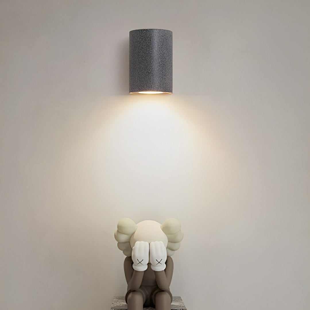Modern Waterproof Cylinder Concrete LED Wall Lights