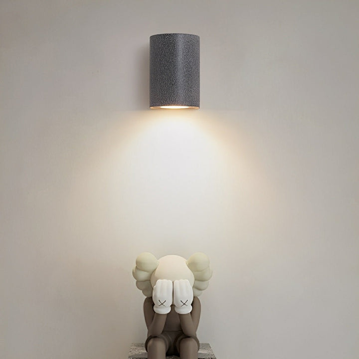 Modern Waterproof Cylinder Concrete LED Wall Lights