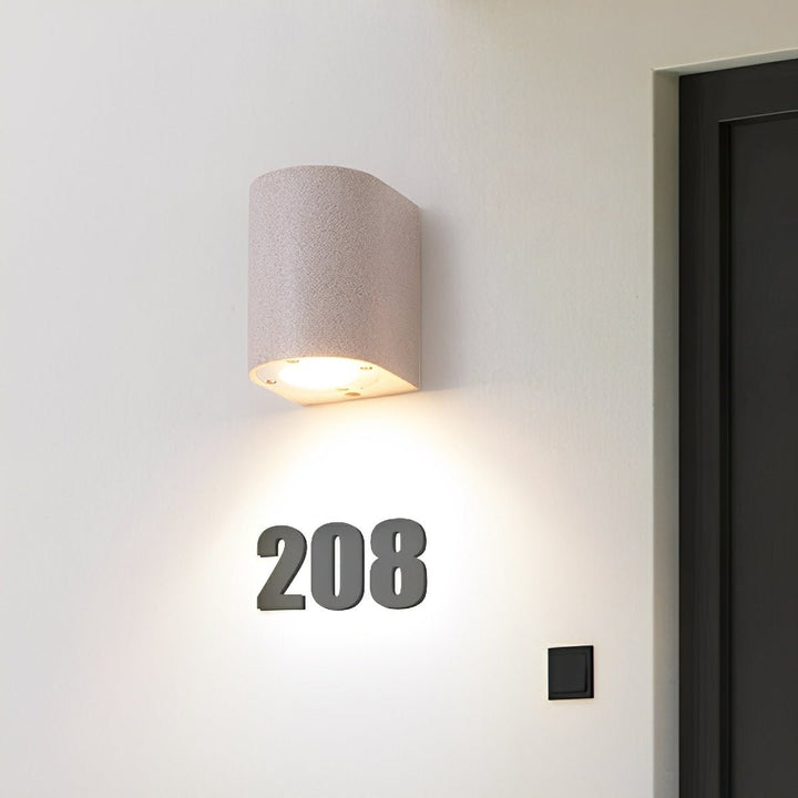 Modern Waterproof Cylinder Concrete LED Wall Lights