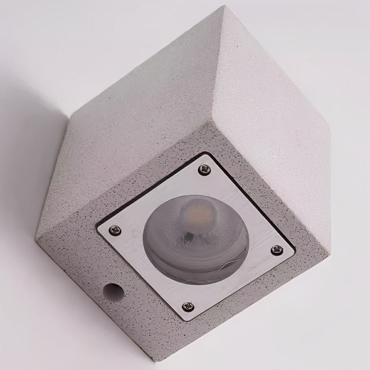 Modern Waterproof Cylinder Concrete LED Wall Lights