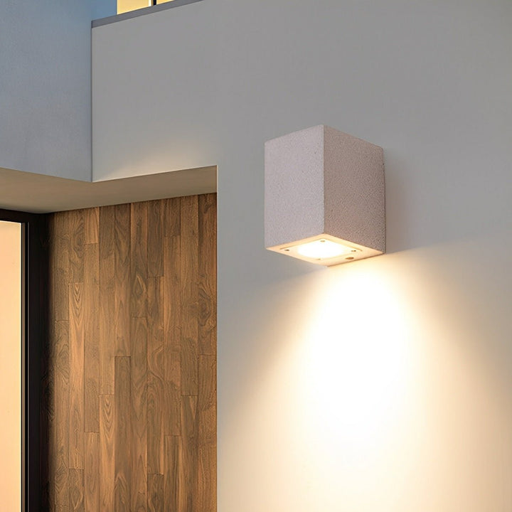 Modern Waterproof Cylinder Concrete LED Wall Lights