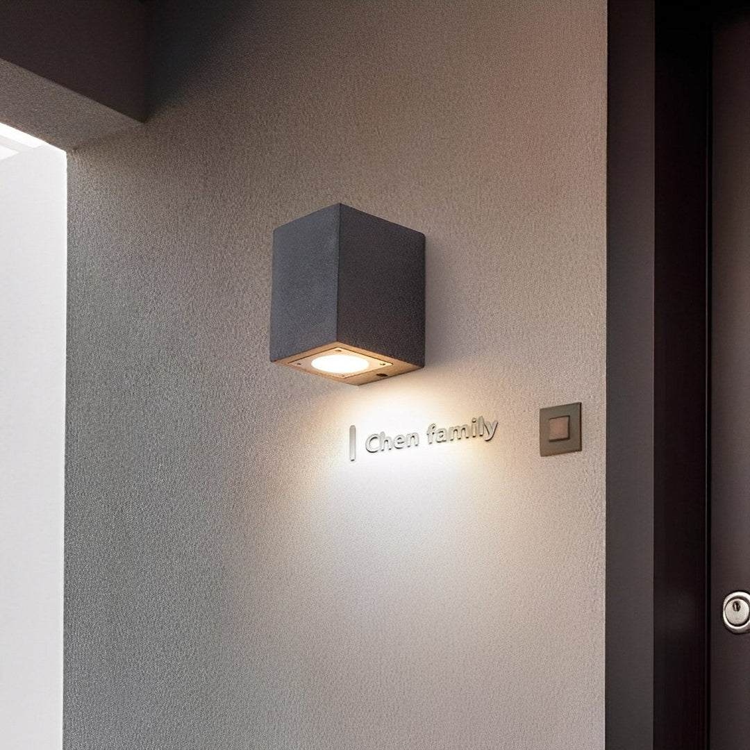 Modern Waterproof Cylinder Concrete LED Wall Lights